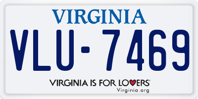 VA license plate VLU7469