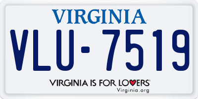 VA license plate VLU7519