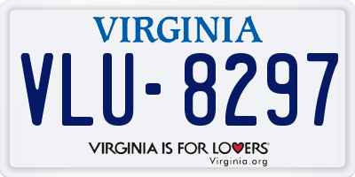 VA license plate VLU8297