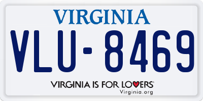 VA license plate VLU8469