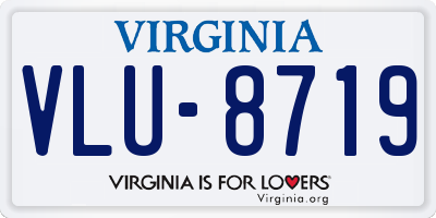 VA license plate VLU8719