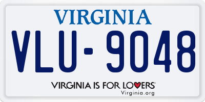 VA license plate VLU9048