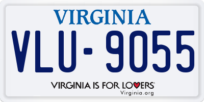 VA license plate VLU9055