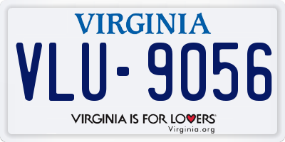 VA license plate VLU9056