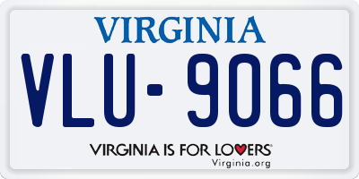VA license plate VLU9066