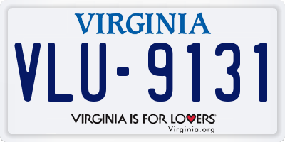 VA license plate VLU9131