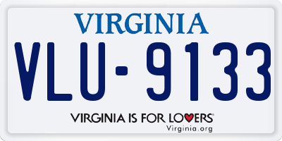 VA license plate VLU9133