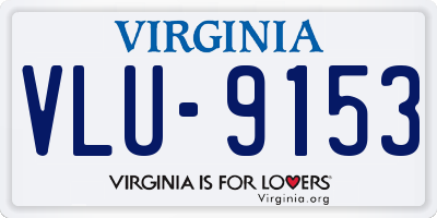 VA license plate VLU9153