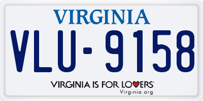 VA license plate VLU9158