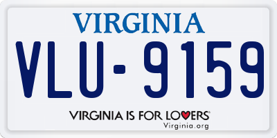 VA license plate VLU9159