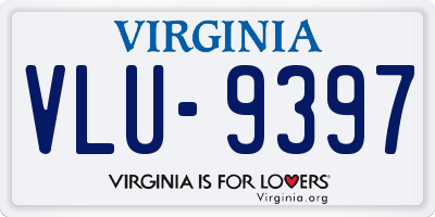 VA license plate VLU9397