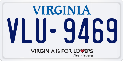 VA license plate VLU9469