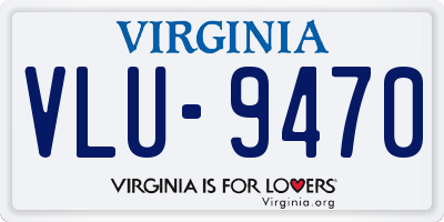 VA license plate VLU9470