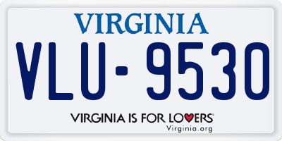 VA license plate VLU9530