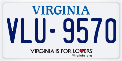 VA license plate VLU9570