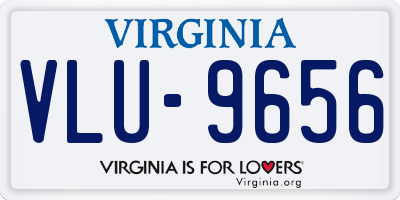 VA license plate VLU9656