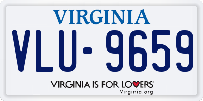 VA license plate VLU9659