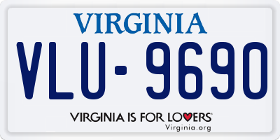 VA license plate VLU9690