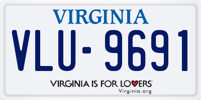 VA license plate VLU9691