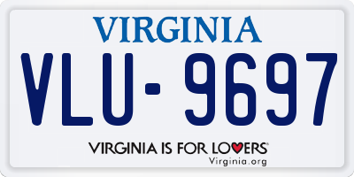 VA license plate VLU9697