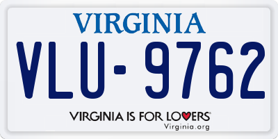 VA license plate VLU9762