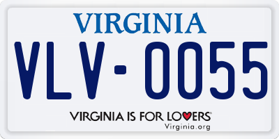 VA license plate VLV0055