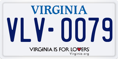 VA license plate VLV0079