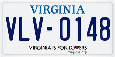 VA license plate VLV0148