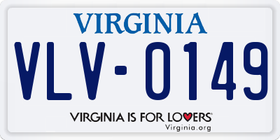 VA license plate VLV0149