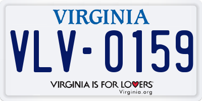 VA license plate VLV0159