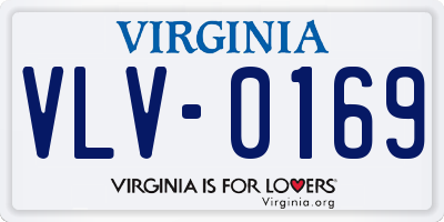 VA license plate VLV0169