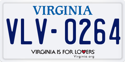 VA license plate VLV0264