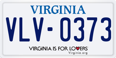 VA license plate VLV0373