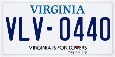 VA license plate VLV0440