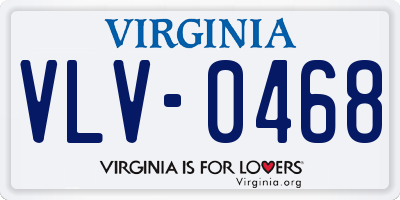 VA license plate VLV0468