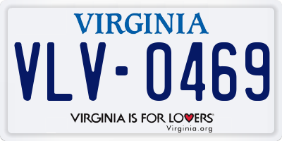 VA license plate VLV0469