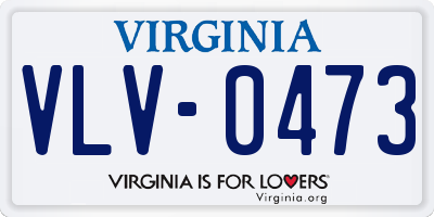 VA license plate VLV0473