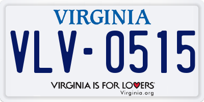 VA license plate VLV0515