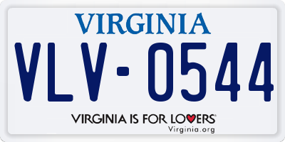 VA license plate VLV0544