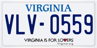 VA license plate VLV0559