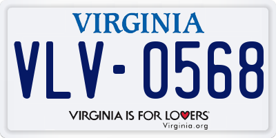 VA license plate VLV0568