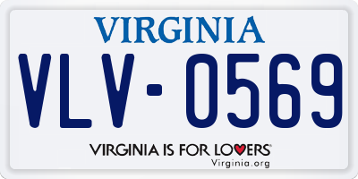 VA license plate VLV0569