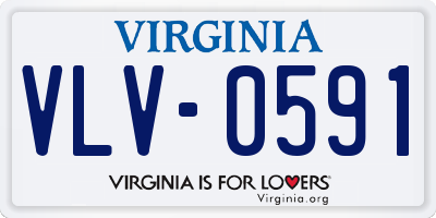 VA license plate VLV0591