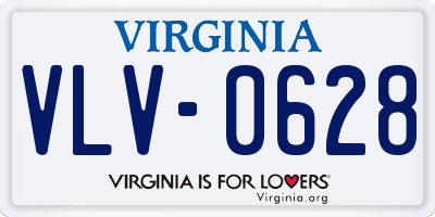 VA license plate VLV0628