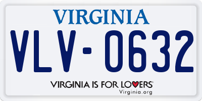 VA license plate VLV0632