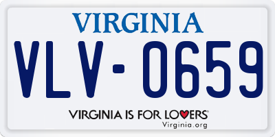 VA license plate VLV0659
