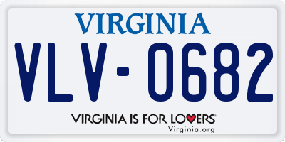 VA license plate VLV0682