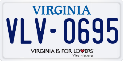 VA license plate VLV0695