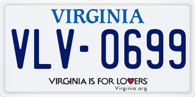 VA license plate VLV0699