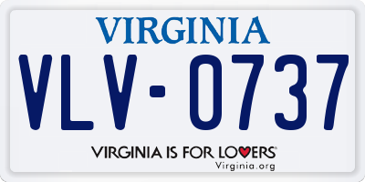 VA license plate VLV0737